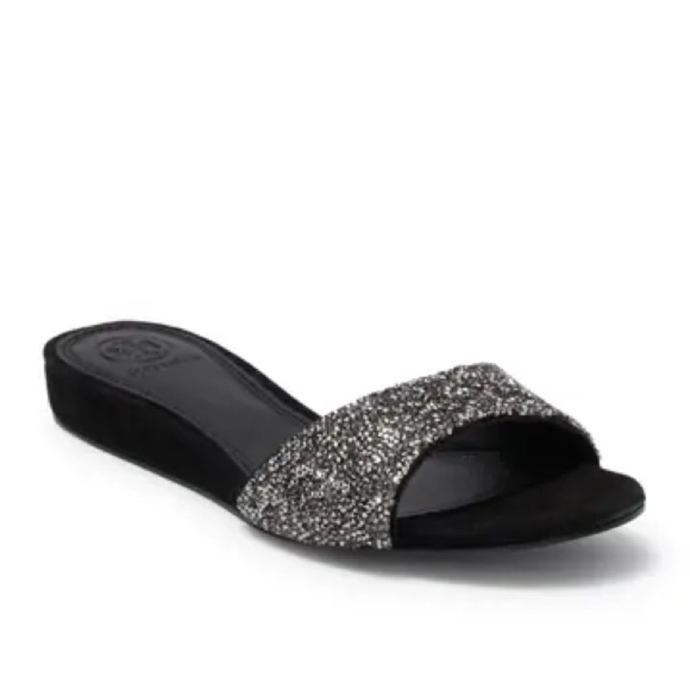 Tory Burch
Elodie Rock Crystal Wedge Slide Sandal